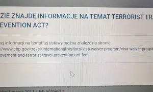 Gdzie znajdę informacje na temat Terrorist Travel Prevention Act? Tu jest link, esta ile się czeka na odpowiedź. OK.