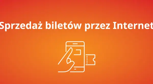 Jak kupić bilet na pociąg przez Internet? Ikona pokazuje smartfon z biletem, symbolizując łatwy zakup online.