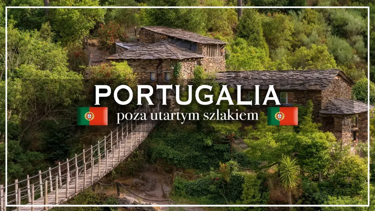 Kamienne domy i drewniany most w malowniczej wiosce w Portugalii, poza utartym szlakiem. Odkryj urokliwe portugalia miasta.